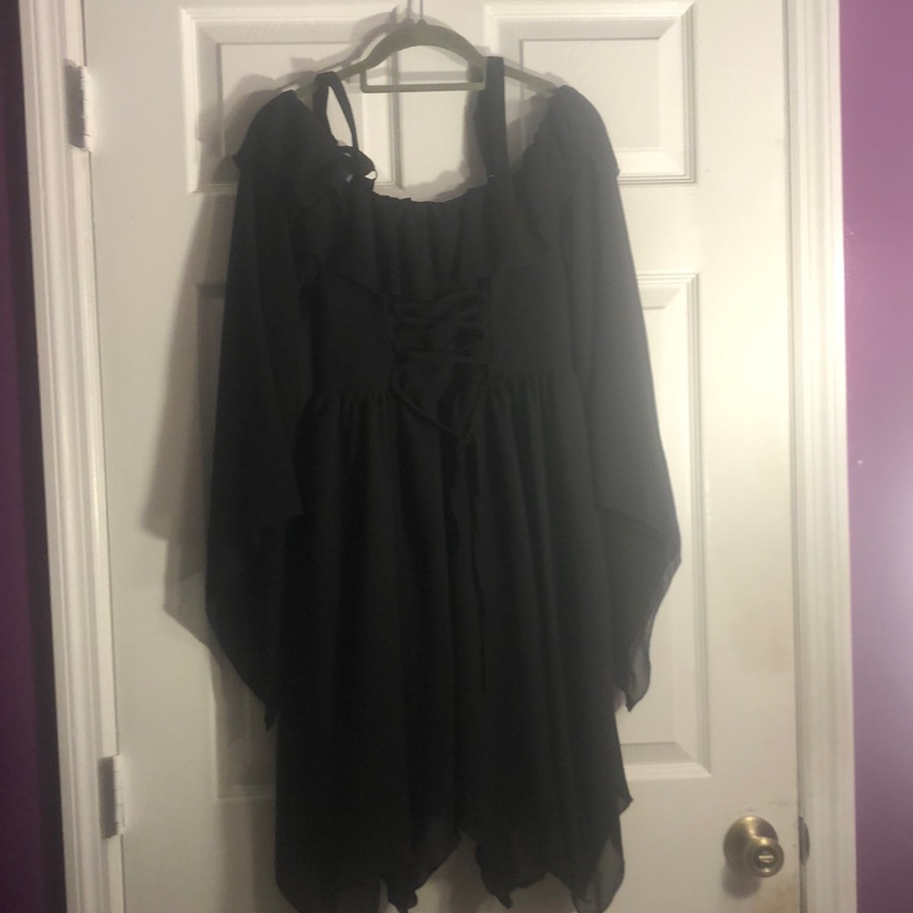 Flowy black dress